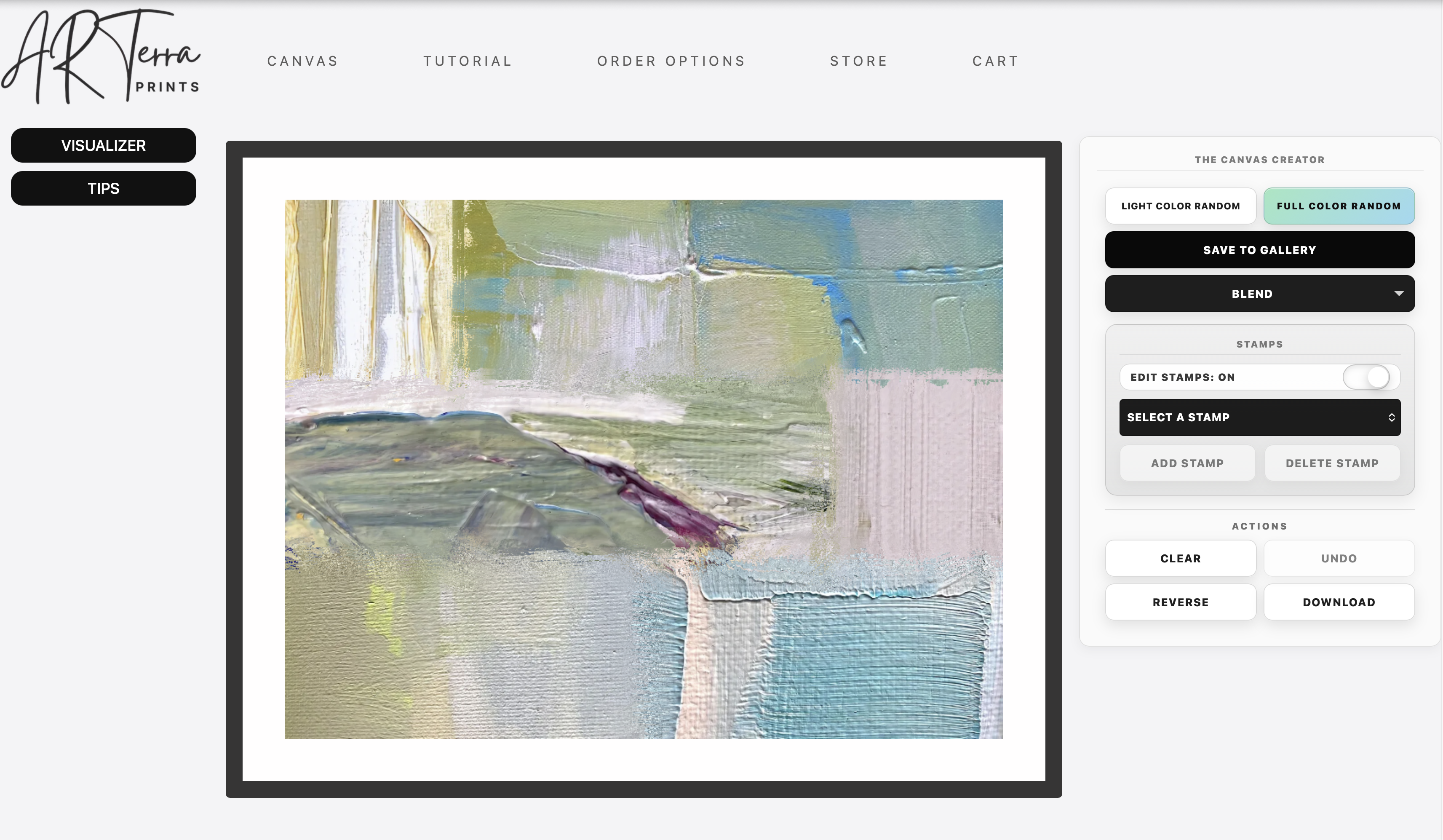ARTerra Prints website screenshot