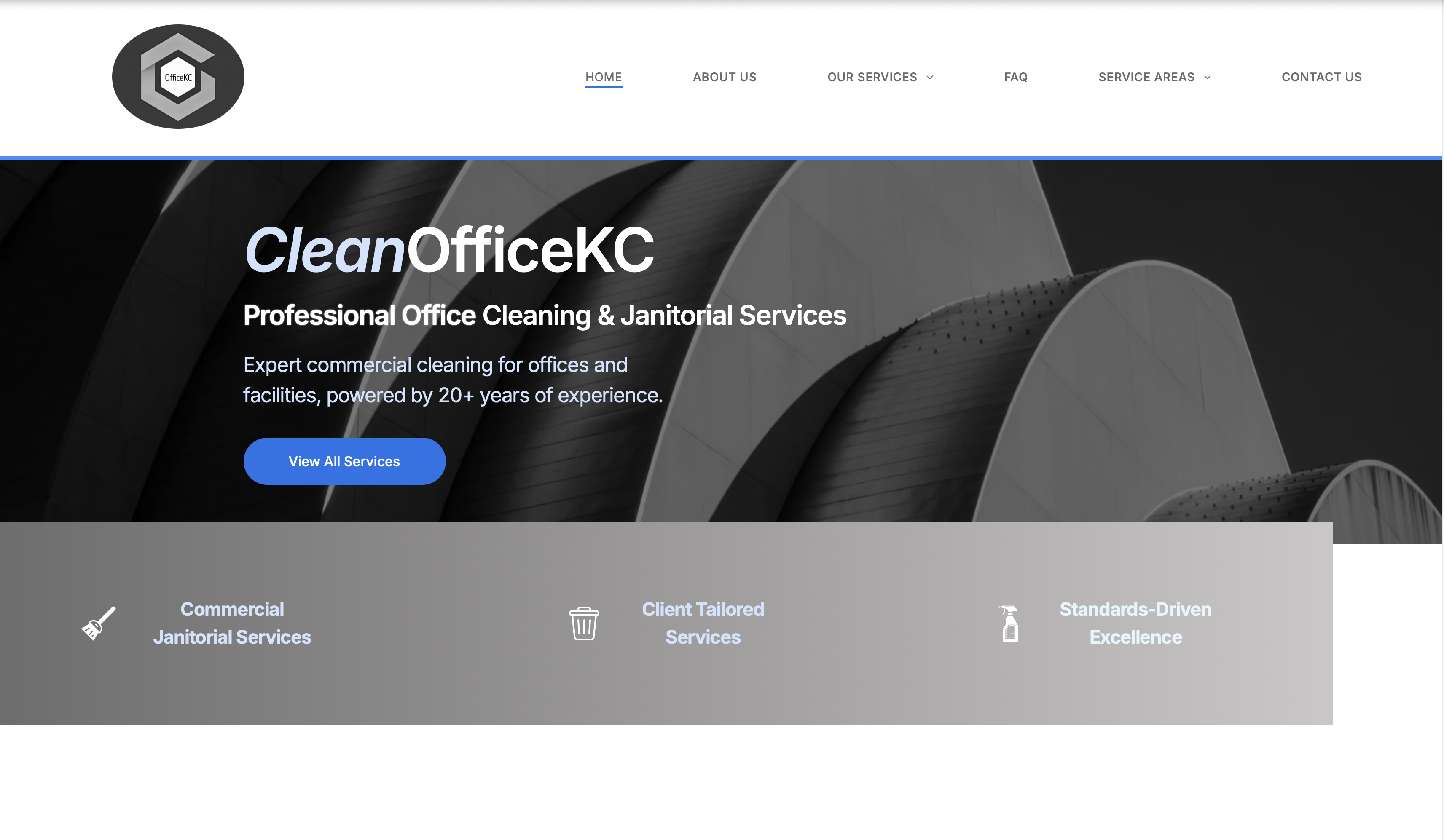 Clean Office KC website screenshot