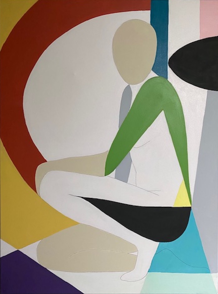 colorful abstract female figure