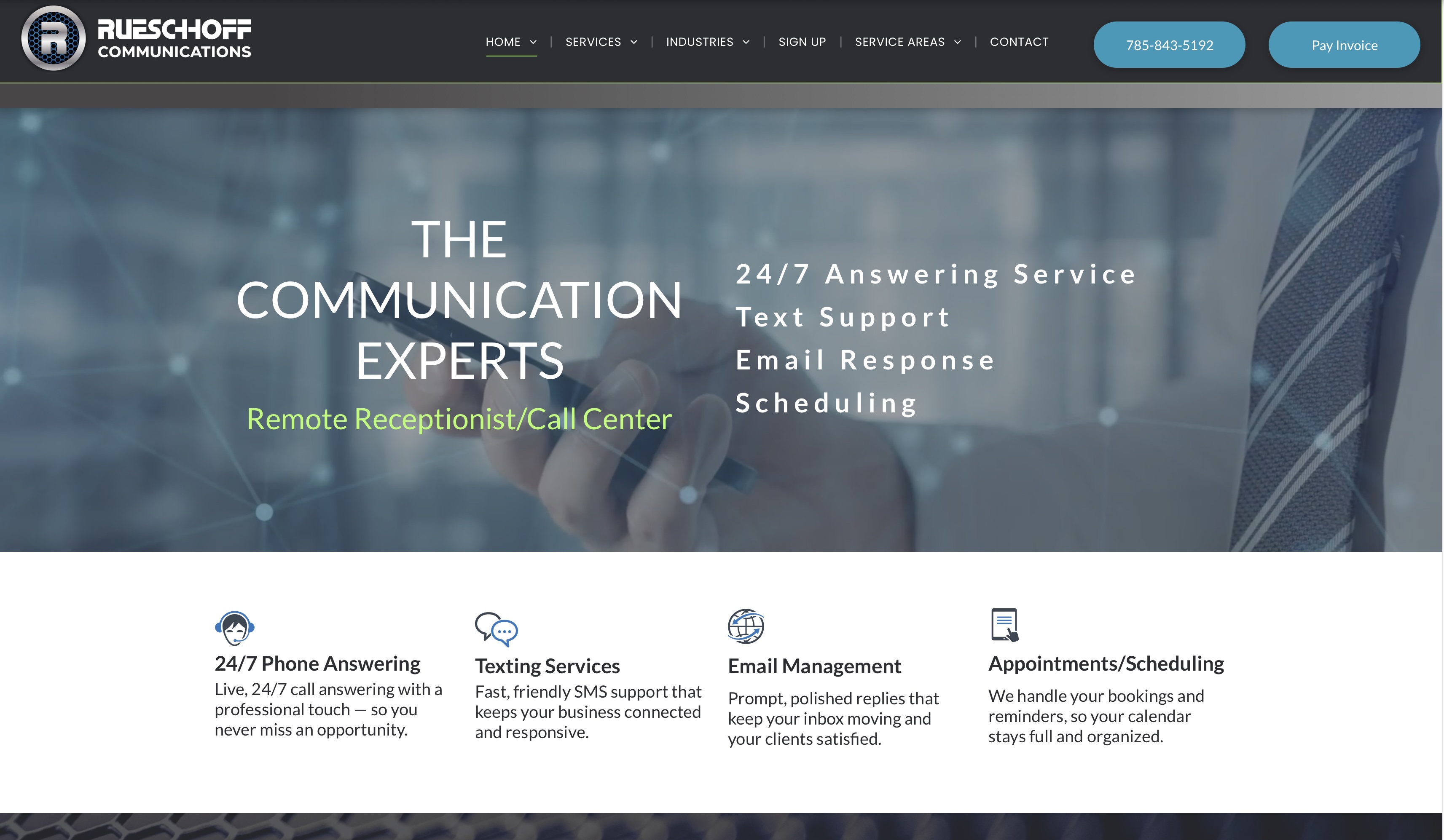 Rueschhoff Communications website screenshot